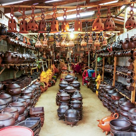 a pottery store in pomaire, chile