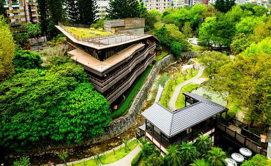 aerial view of taipei public library