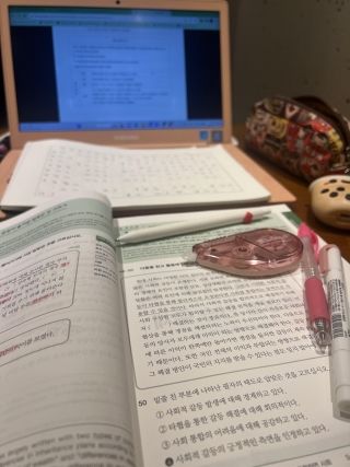 studying