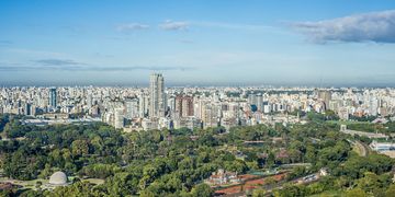 aerial view downtown buenos aires argentina