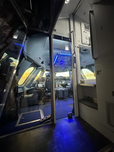 Plane cockpit at Aeroscopia