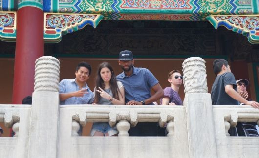 beijing study abroad students visit forbidden city