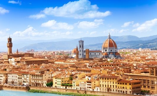 florence italy aerial view