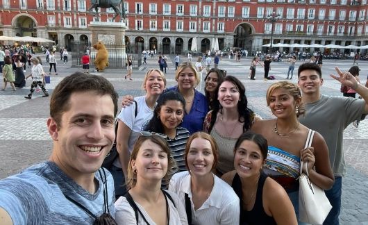 Plaza Mayor Selfie in Spain