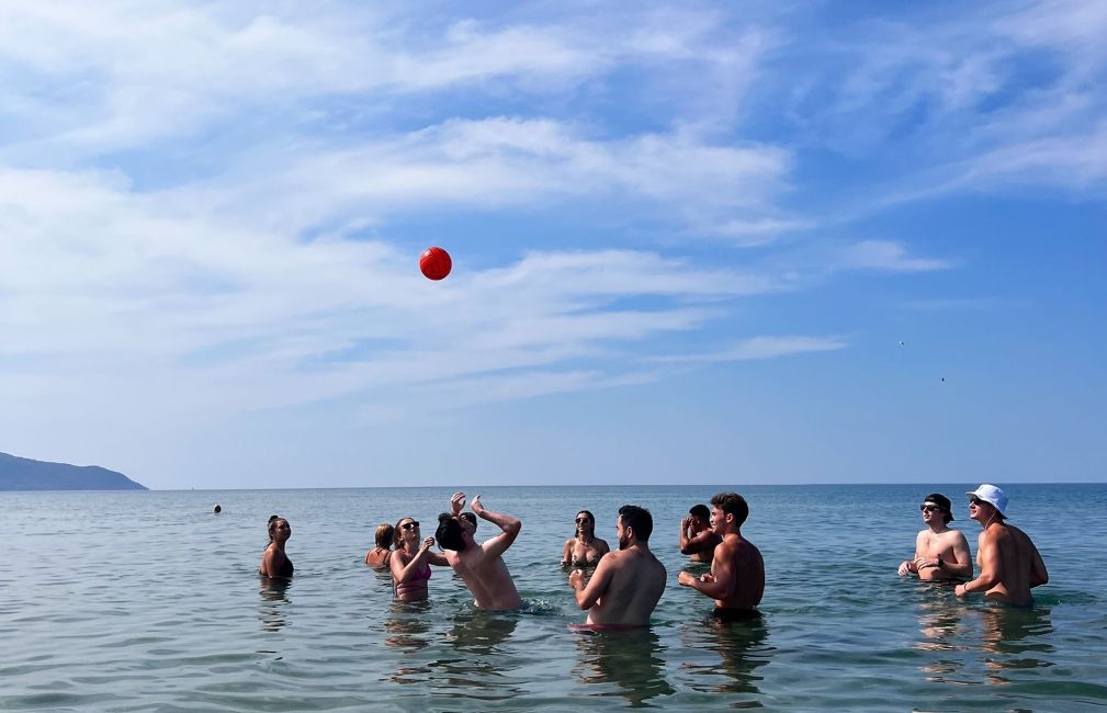 rome ocean playing ball