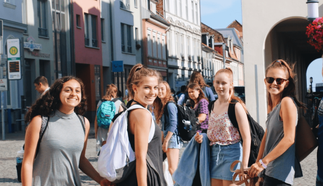 Group of girls in Berlin