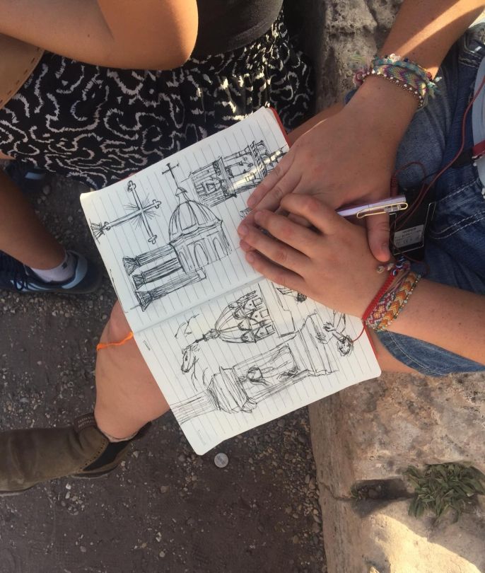 Drawing in Rome