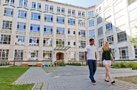 berlin open campus students walking ciee center germany