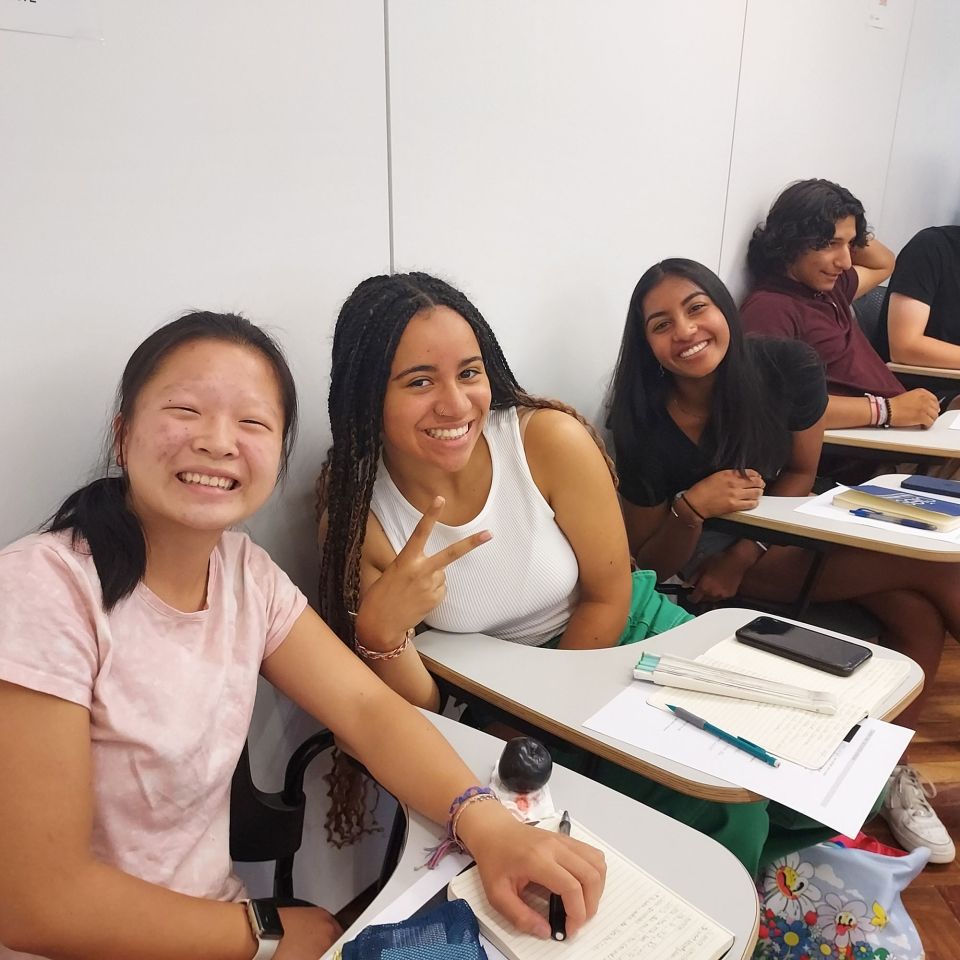 Students in class in Madrid