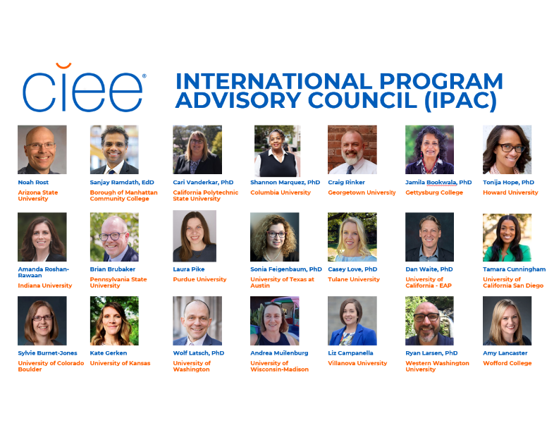 Ciee Program CIEE International Program Advisory Committee IPAC to Convene Next Week ...