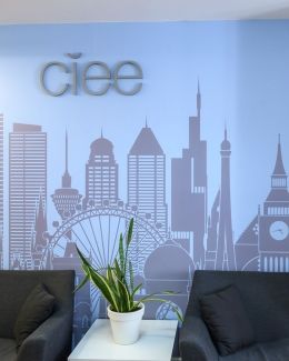 ciee madrid office with logo