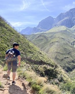 south africa student mountain hike