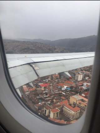 Flying into Cusco