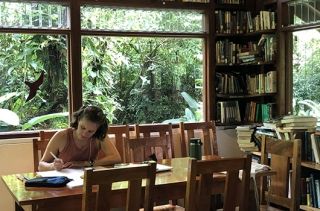 study abroad costa rica at ciee monteverde library