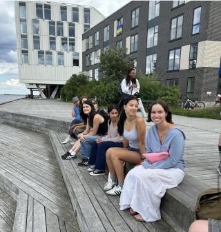 Girls at UN City harbor