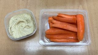 carrots and hummus