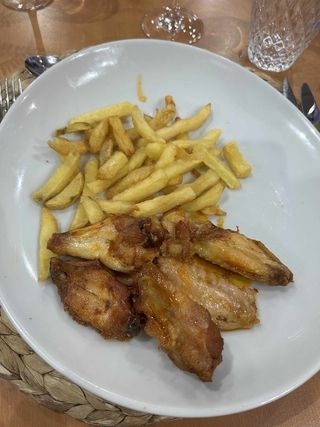 Chicken and fries