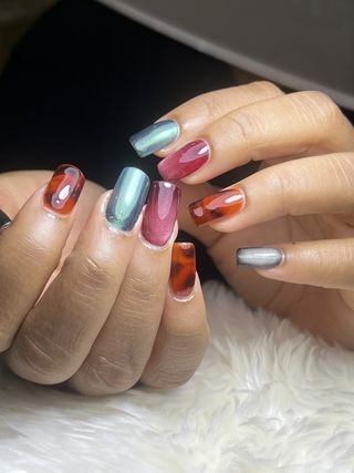 PVC with gel nail set in Thailand