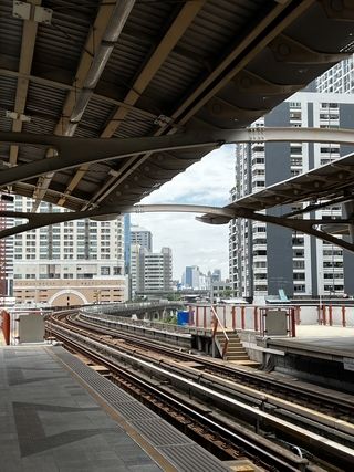 BTS train station in Bangkok