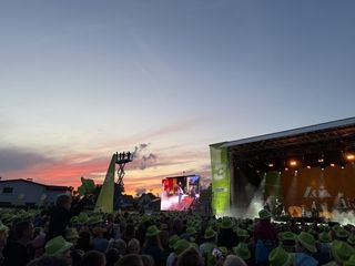 Taking in a music festival