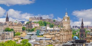 Edinburgh skyline during the day