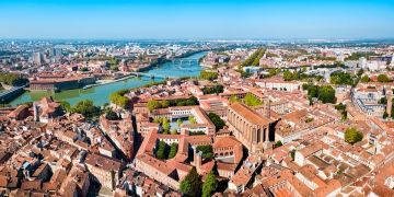 toulouse city aerial