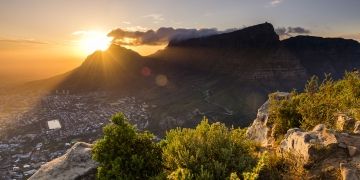 sunset cape town mountain