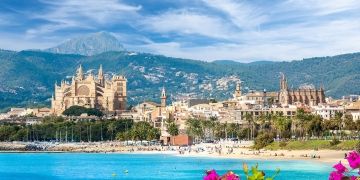 coastline palma de mallorca spain sunny