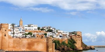 rabat morocco coastline buildings