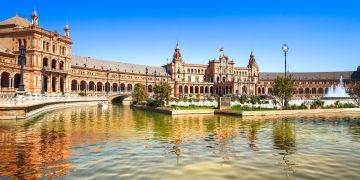 famous building seville spain downtown