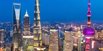 night shanghai skyline