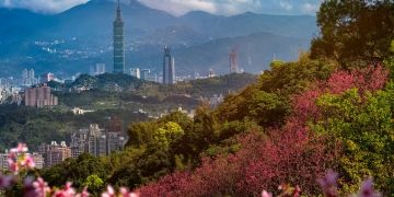 downtown taipei taiwan city view