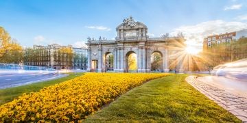 Alcala gate on a sunny day