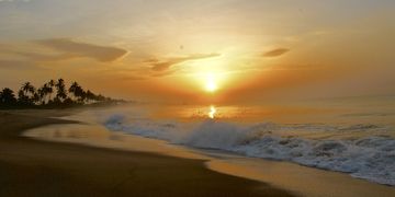 legon beach sunset