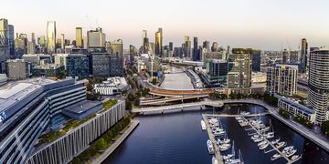 melbourne-docklands-yara-river-sunset