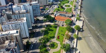 Sao Paulo city coastline 