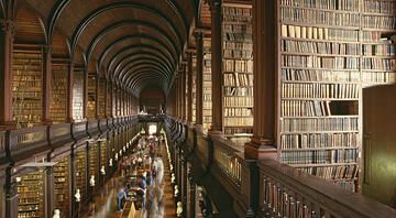 dublin ireland library ceiling