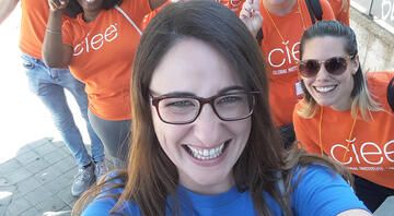 CIEE Global Institute participants group selfie in Madrid