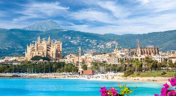 coastline palma de mallorca spain sunny