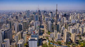 aerial view sao paulo