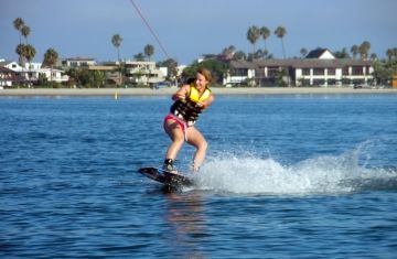 water-skiing