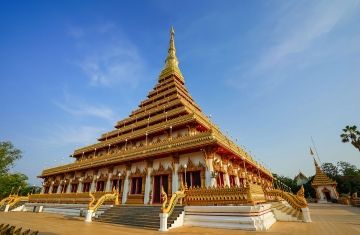 Colorful temple in Thailand