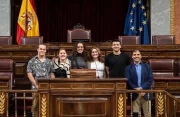 government building student interns madrid