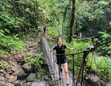 Ellie, Avery, and Hartson - Hiking at El Tigre Waterfalls