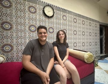 teens sitting in living room