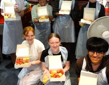 Group Photo with Macarons