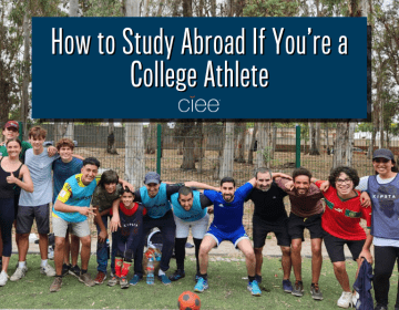 student athlete study abroad