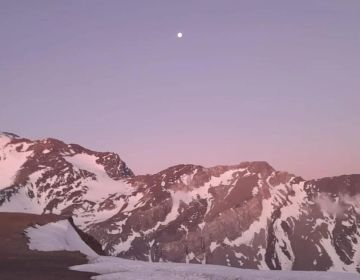 Snow on Santiago Mountains