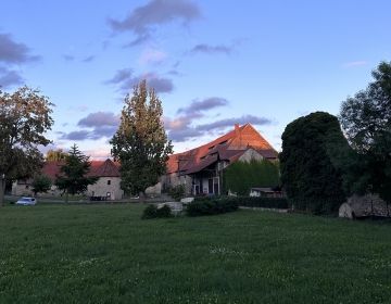 A wing of the Kloster in the evening 