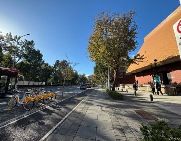 Sidewalk in the city